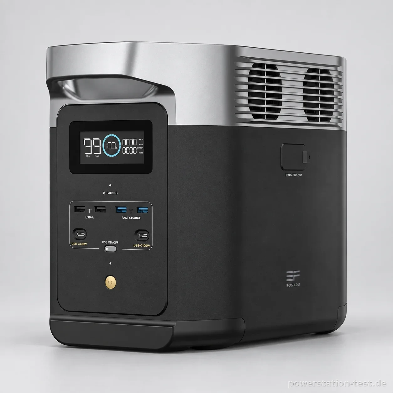 EcoFlow DELTA 2, studio-produktaufnahme