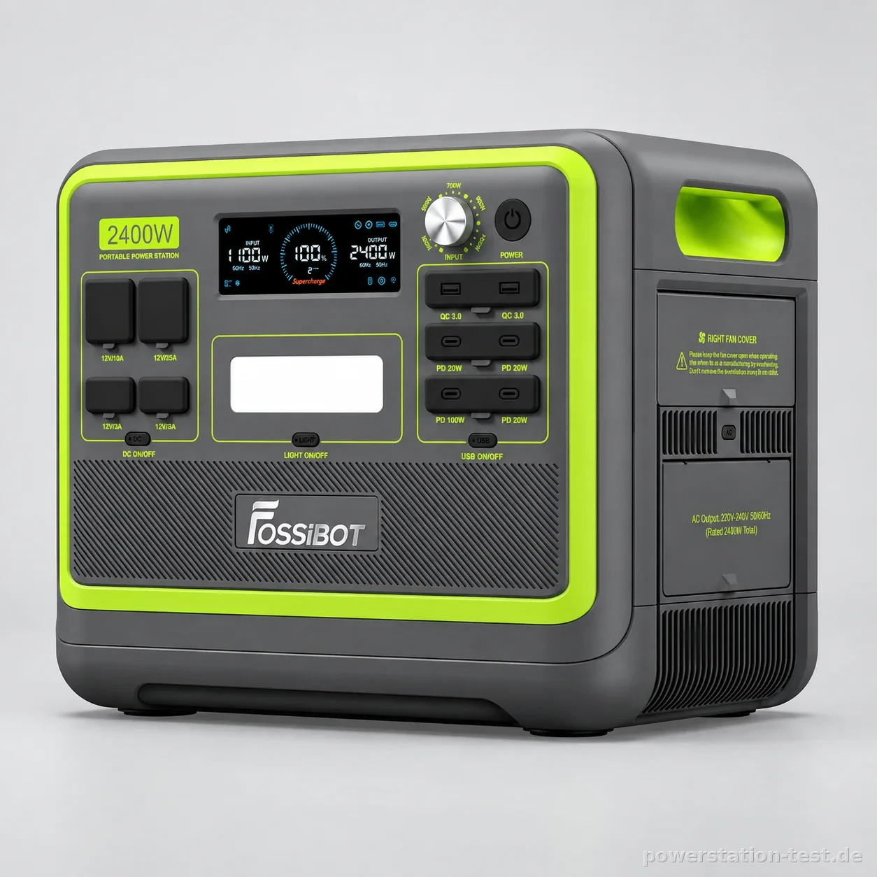 FOSSIBOT F2400, studio-produktaufnahme
