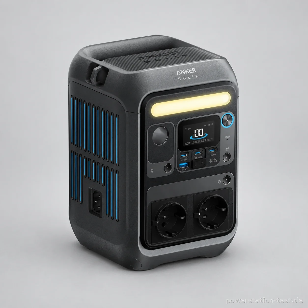 Anker SOLIX C300X, studio-produktaufnahme