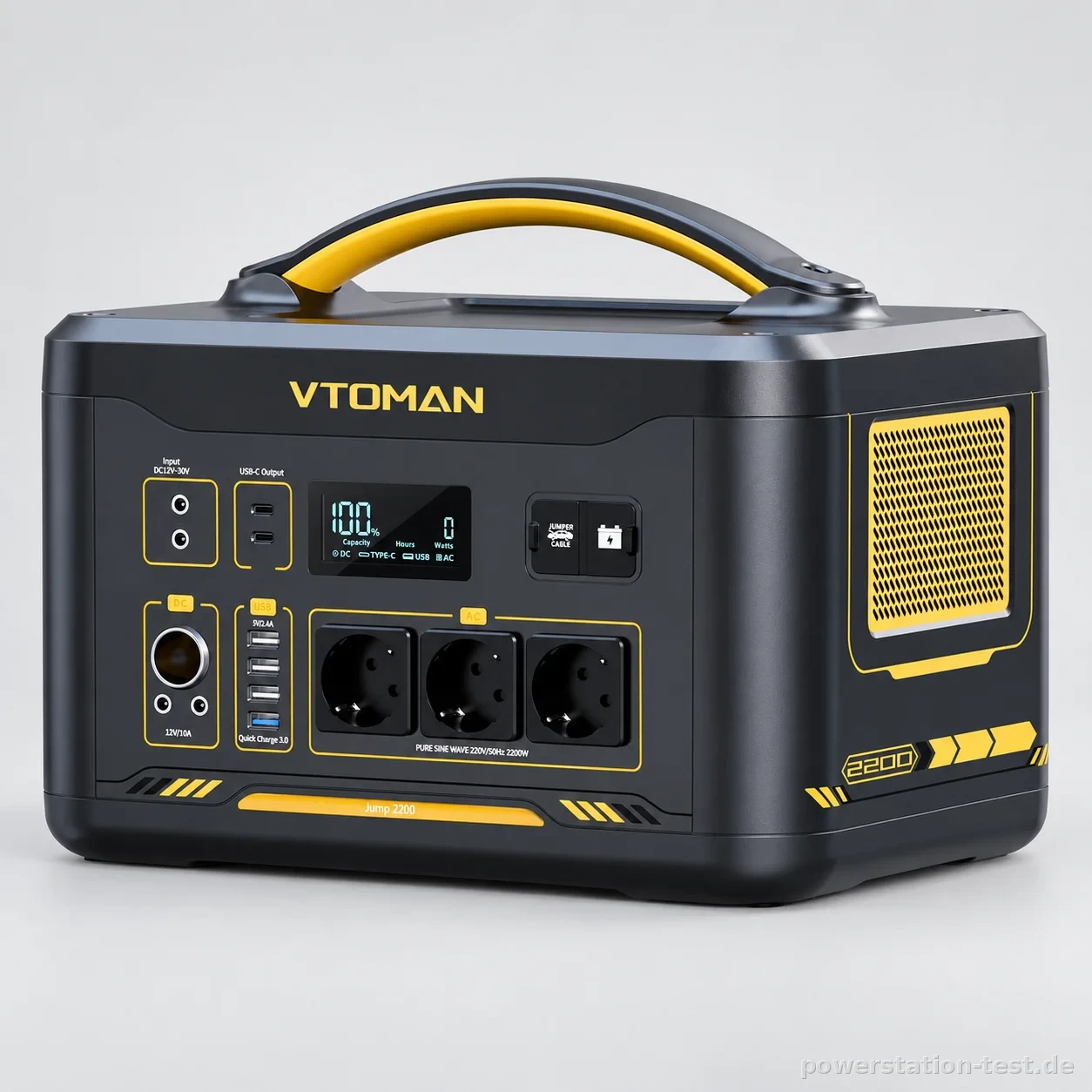 VTOMAN Jump 2200, studio-produktaufnahme